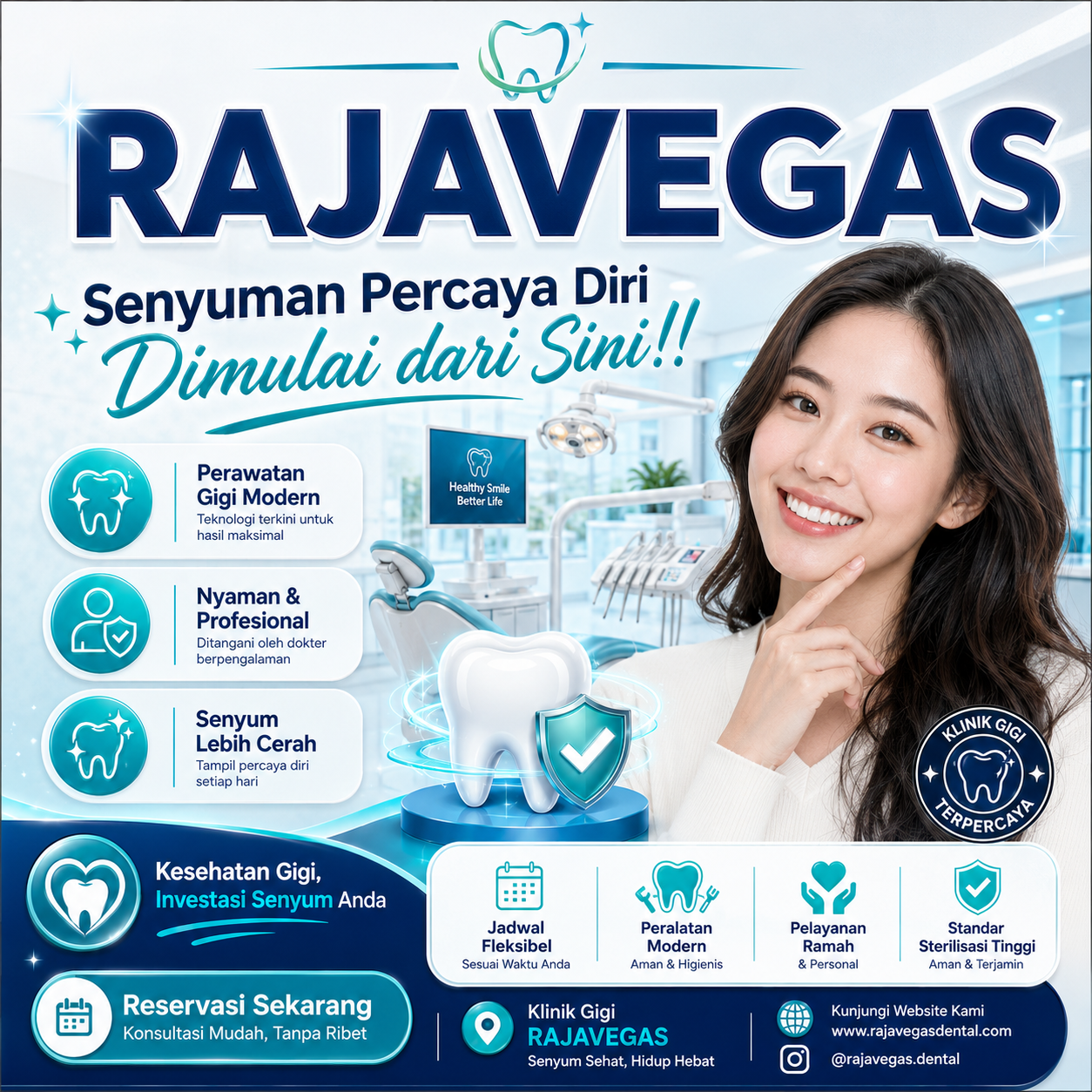 RAJAVEGAS - Senyuman percaya diri dimulai dari sini